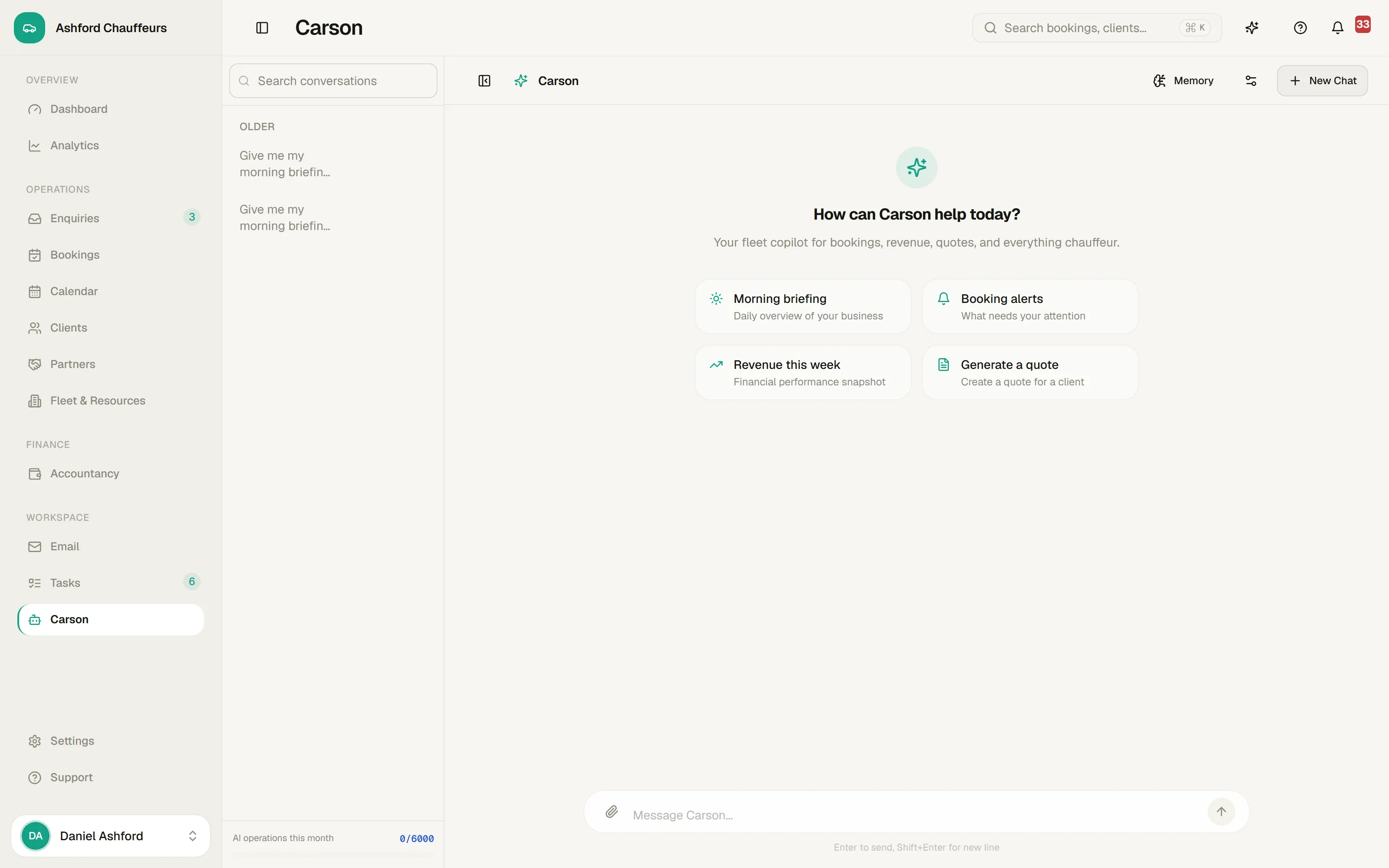 The 4fleet AI assistant preparing an approval card for an operator