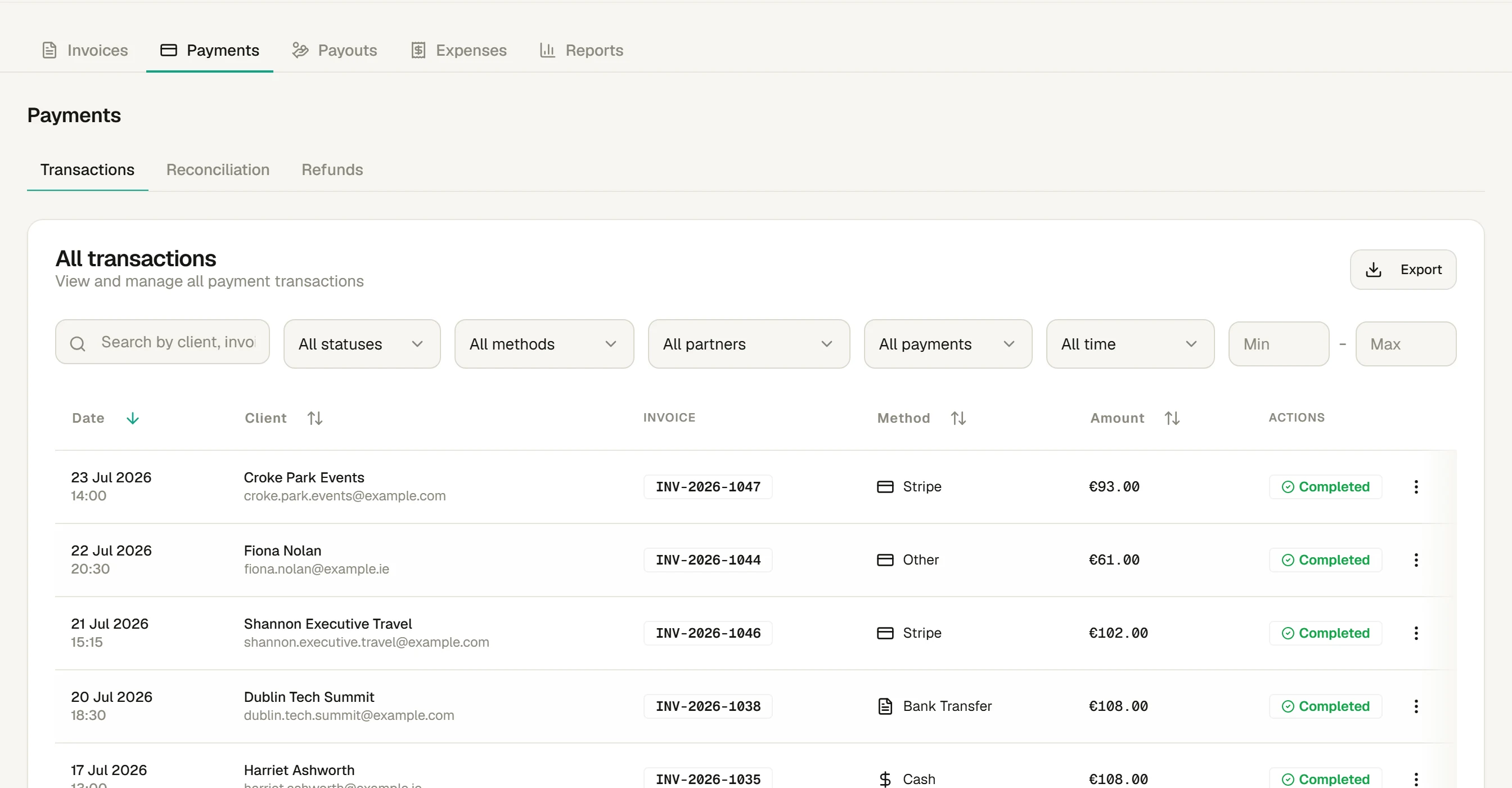 Limo dispatch workspace with active trips in the 4fleet demo
